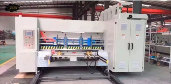 Automatic feeder water ink flexo printing slotting die-cutting carton boxing machine
